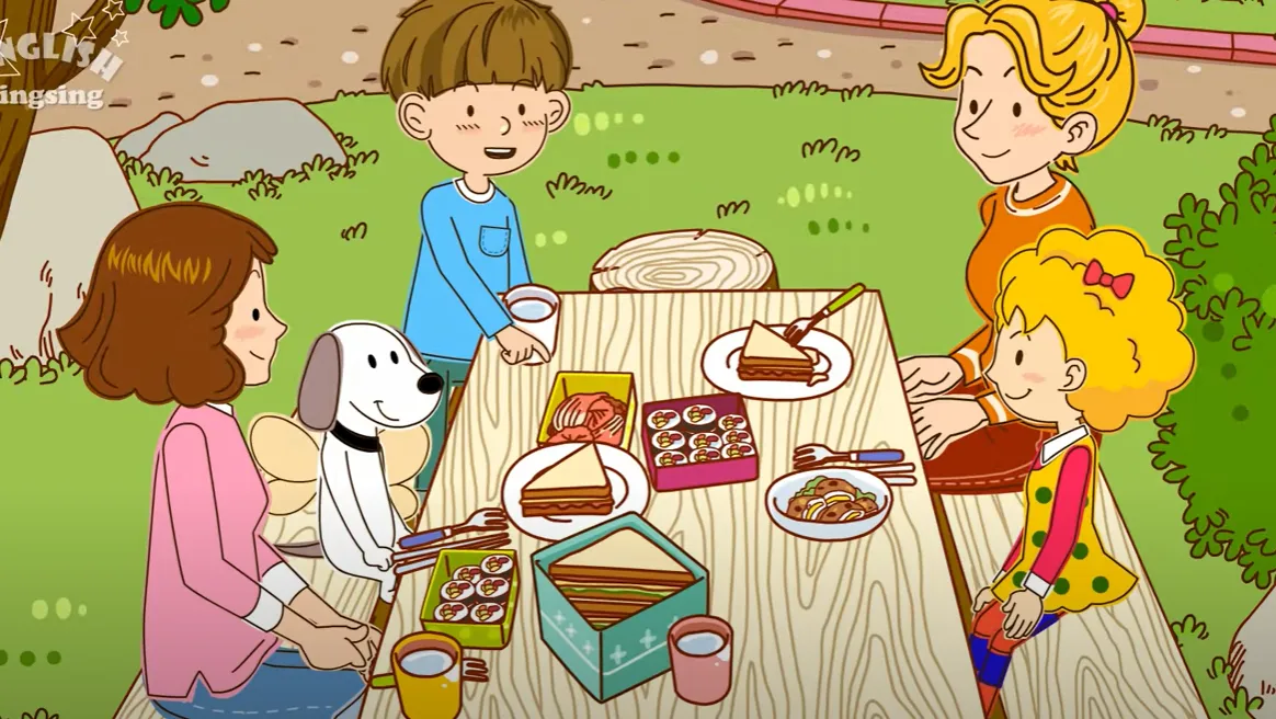 Vidéo d'English singsing pour apprendre l'anglais aux enfants.