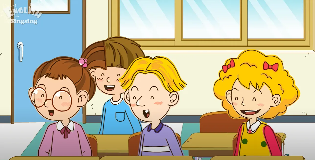 Des exercices d'anglais pour enfants à télécharger après avoir visionné la vidéo english singsing.