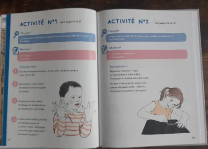 le livre "L'histoire des nombres" présente des activités ludiques et pratiques pour amener l'enfant à aimer les mathématiques.
