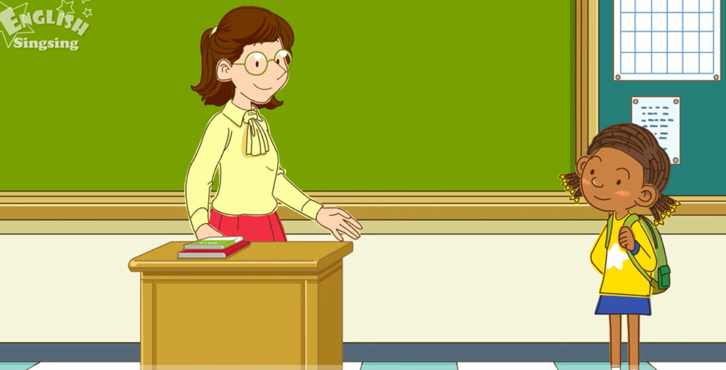 Regardez la vidéo Good morning. How are you? et téléchargez les exercices d'anglais pour enfants.