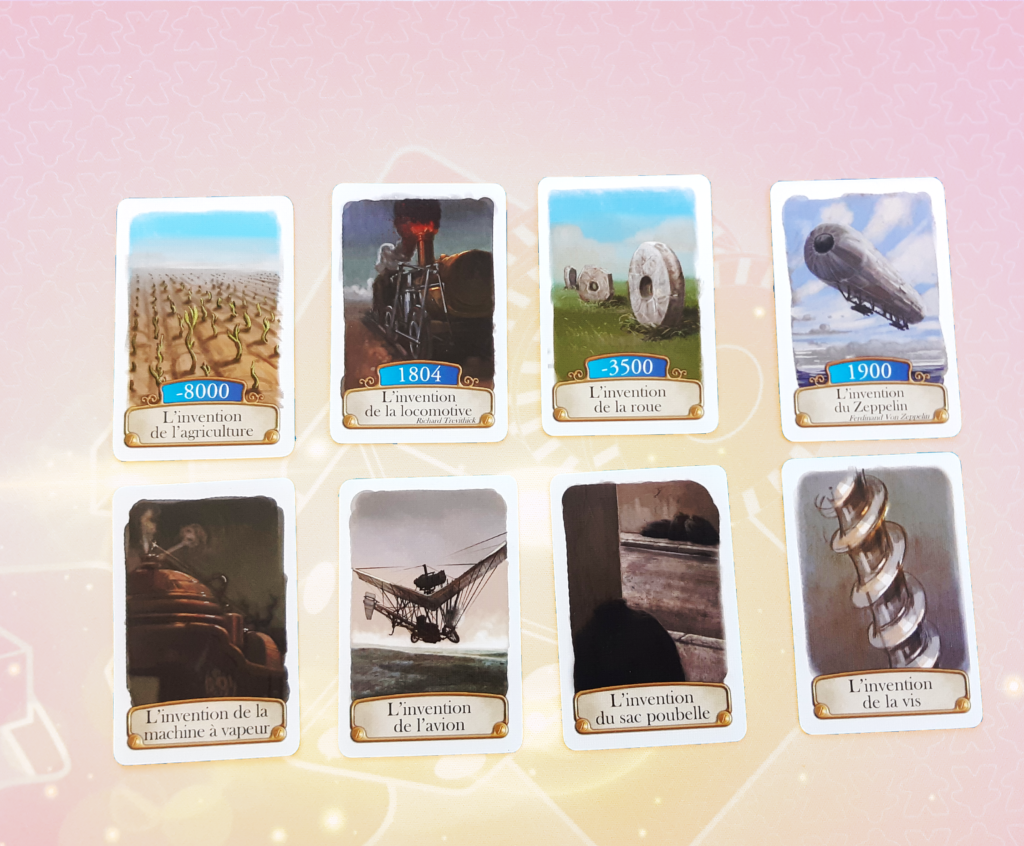 Ce jeu de cartes historiques est un moyen unique pour apprendre l'histoire des inventions tout en s'amusant.