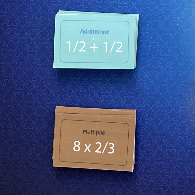 cartes questions addition multiplication Cartes question addition et multiplication pour apprendre les fractions