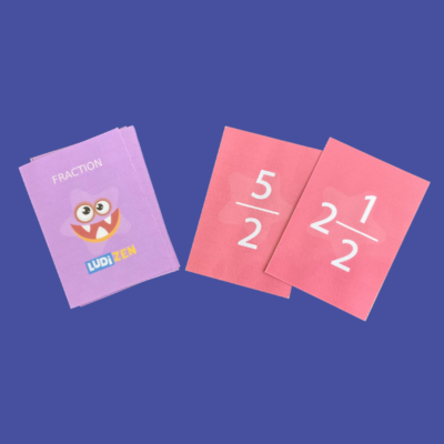 Cartes pour apprendre les fractions.