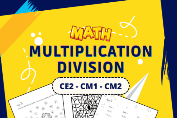 Cahier d'activités pour apprendre les multiplications / divisions en s'amusant.